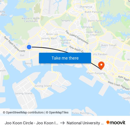 Joo Koon Circle - Joo Koon Int (24009) to National University Hospital map