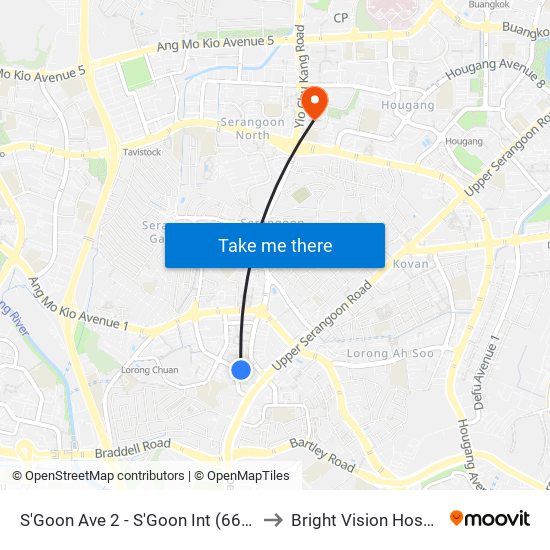 S'Goon Ave 2 - S'Goon Int (66009) to Bright Vision Hospital map