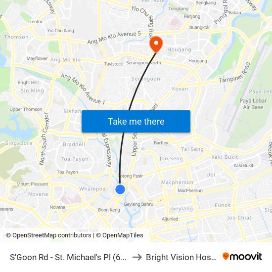 S'Goon Rd - St. Michael's Pl (60161) to Bright Vision Hospital map