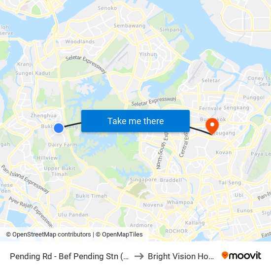 Pending Rd - Bef Pending Stn (44229) to Bright Vision Hospital map