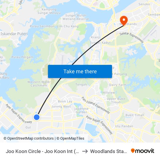 Joo Koon Circle - Joo Koon Int (24009) to Woodlands Stadium map