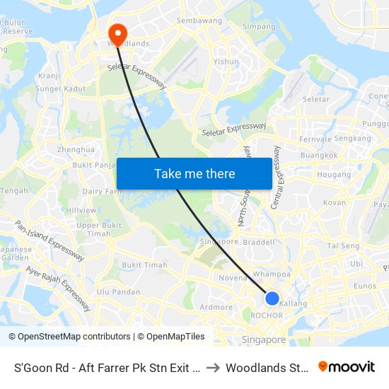 S'Goon Rd - Aft Farrer Pk Stn Exit G (07211) to Woodlands Stadium map