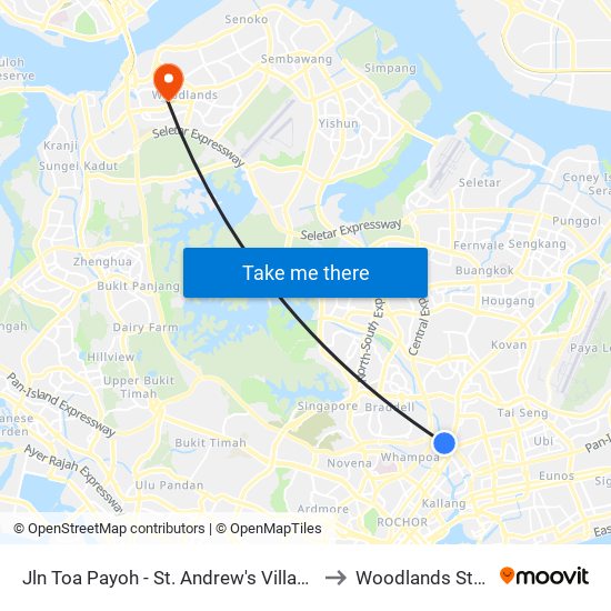 Jln Toa Payoh - St. Andrew's Village (60081) to Woodlands Stadium map