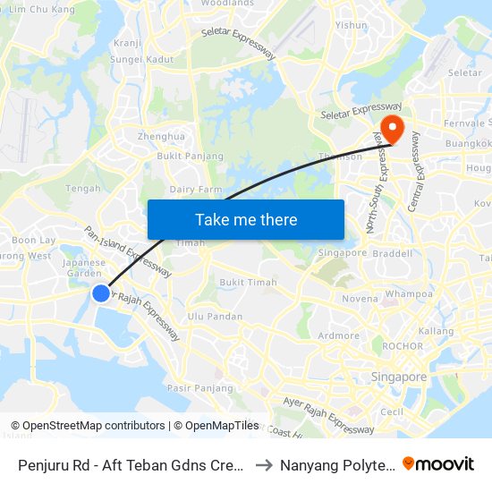 Penjuru Rd - Aft Teban Gdns Cres (29159) to Nanyang Polytechnic map