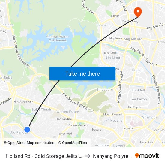 Holland Rd - Cold Storage Jelita (11291) to Nanyang Polytechnic map