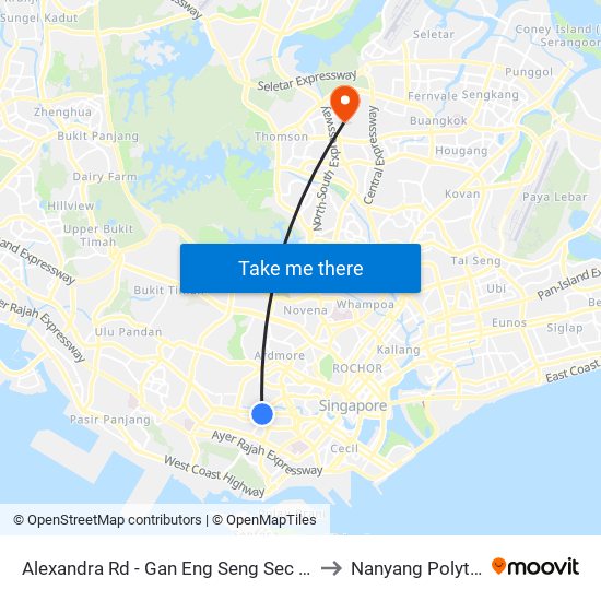 Alexandra Rd - Gan Eng Seng Sec Sch (10241) to Nanyang Polytechnic map