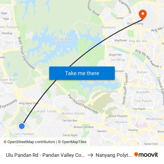 Ulu Pandan Rd - Pandan Valley Condo (12031) to Nanyang Polytechnic map