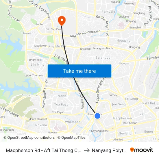 Macpherson Rd - Aft Tai Thong Cres (60211) to Nanyang Polytechnic map