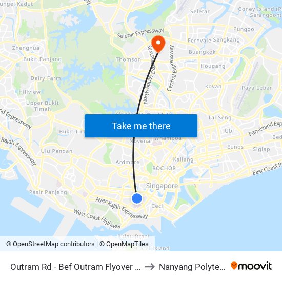 Outram Rd - Bef Outram Flyover (06049) to Nanyang Polytechnic map