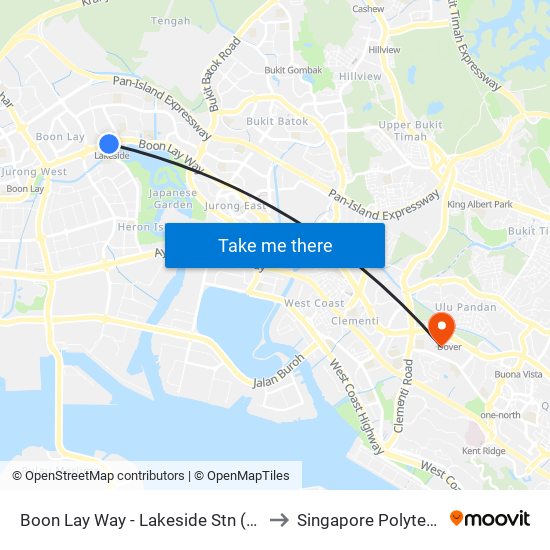 Boon Lay Way - Lakeside Stn (28091) to Singapore Polytechnic map