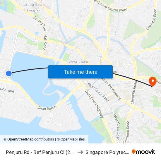 Penjuru Rd - Bef Penjuru Cl (29029) to Singapore Polytechnic map