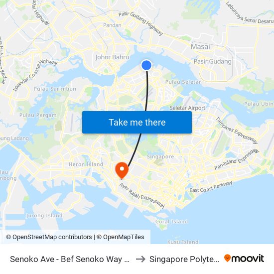 Senoko Ave - Bef Senoko Way (47111) to Singapore Polytechnic map