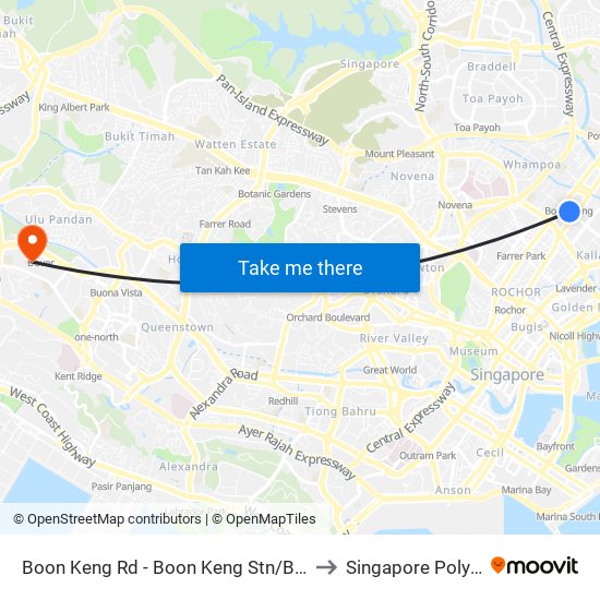 Boon Keng Rd - Boon Keng Stn/Blk 22 (60199) to Singapore Polytechnic map