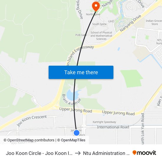 Joo Koon Circle - Joo Koon Int (24009) to Ntu Administration Building map