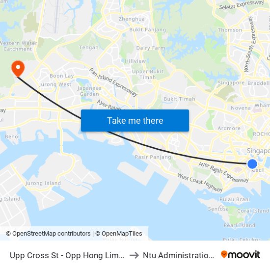 Upp Cross St - Opp Hong Lim Cplx (05131) to Ntu Administration Building map