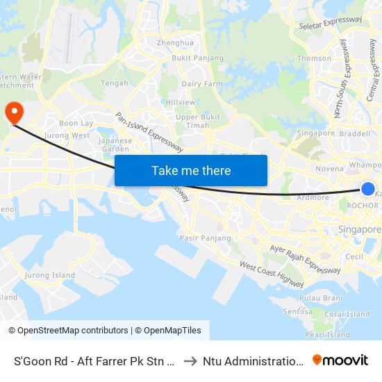 S'Goon Rd - Aft Farrer Pk Stn Exit G (07211) to Ntu Administration Building map