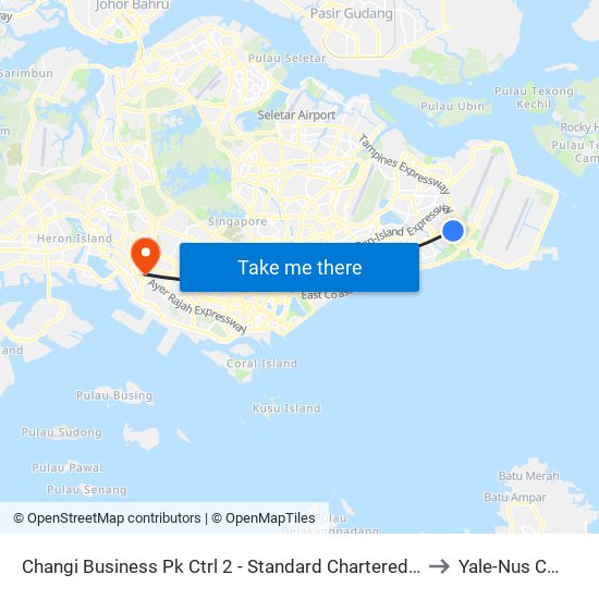 Changi Business Pk Ctrl 2 - Standard Chartered Bank (96371) to Yale-Nus College map