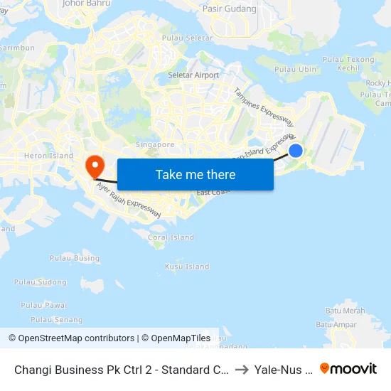 Changi Business Pk Ctrl 2 - Standard Chartered Bank (96371) to Yale-Nus College map