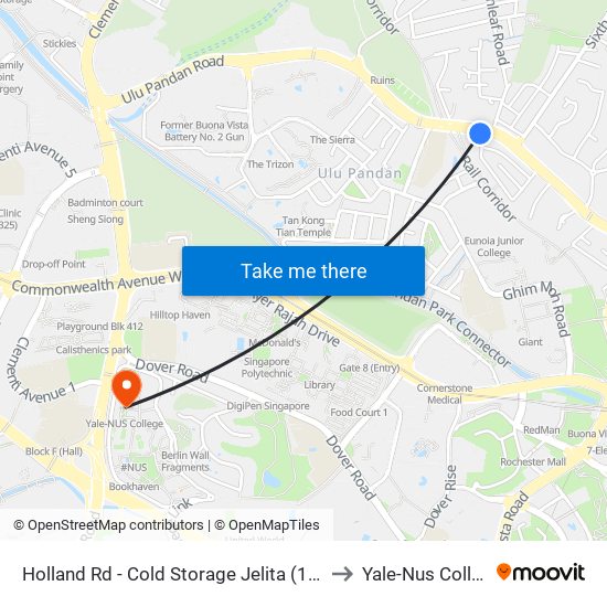 Holland Rd - Cold Storage Jelita (11291) to Yale-Nus College map