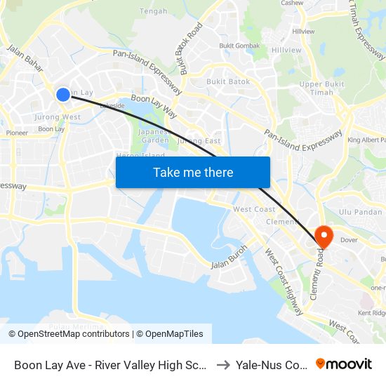 Boon Lay Ave - River Valley High Sch (21391) to Yale-Nus College map