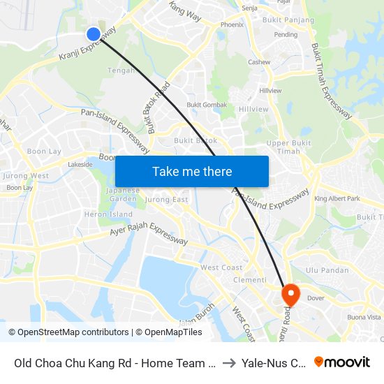 Old Choa Chu Kang Rd - Home Team Acad (30049) to Yale-Nus College map