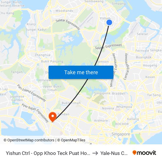 Yishun Ctrl - Opp Khoo Teck Puat Hosp (59349) to Yale-Nus College map