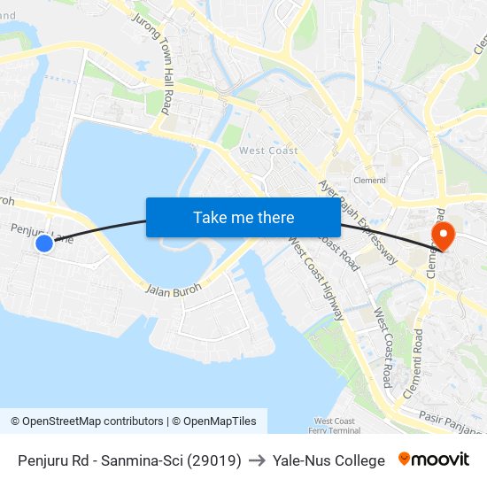 Penjuru Rd - Sanmina-Sci (29019) to Yale-Nus College map