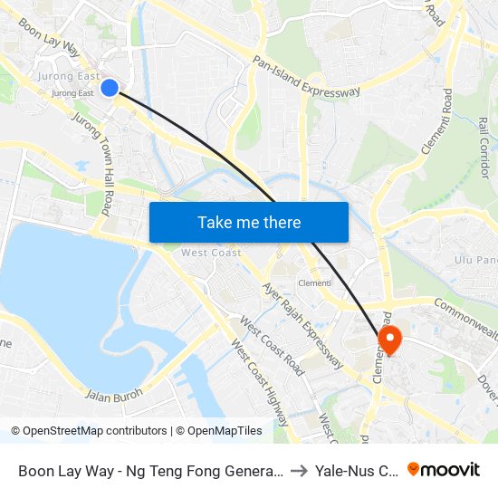 Boon Lay Way - Ng Teng Fong General Hosp (28059) to Yale-Nus College map
