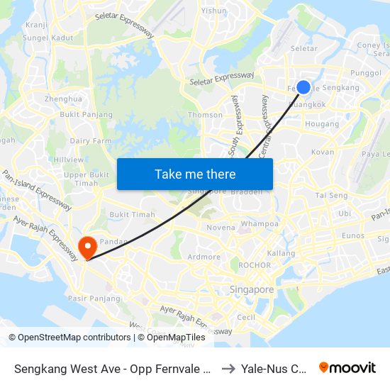 Sengkang West Ave - Opp Fernvale Stn (67489) to Yale-Nus College map