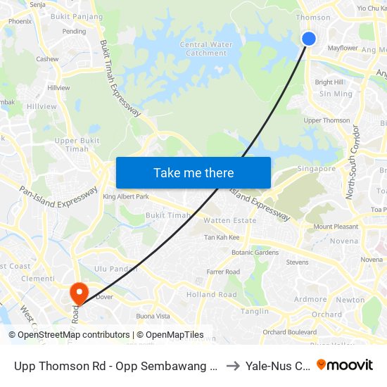 Upp Thomson Rd - Opp Sembawang Hills Fc (56021) to Yale-Nus College map