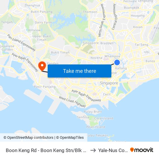 Boon Keng Rd - Boon Keng Stn/Blk 22 (60199) to Yale-Nus College map