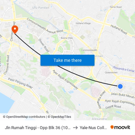 Jln Rumah Tinggi - Opp Blk 36 (10599) to Yale-Nus College map