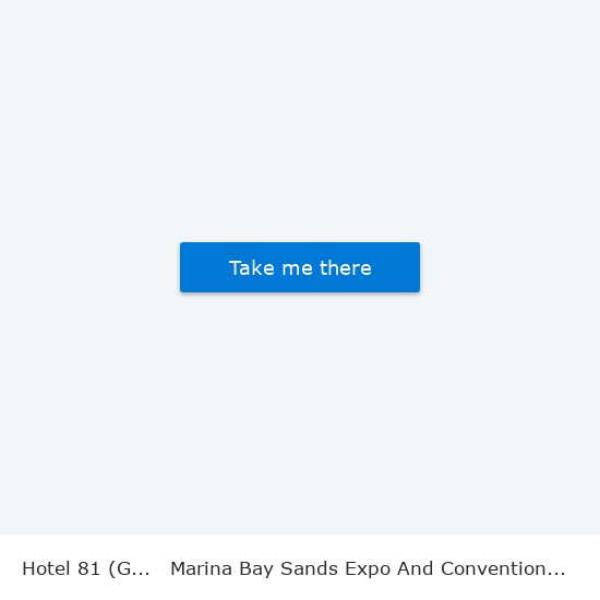 Hotel 81 (Gold) to Marina Bay Sands Expo And Convention Centre map