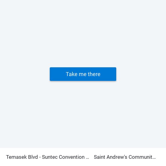 Temasek Blvd - Suntec Convention Ctr (02151) to Saint Andrew's Community Hospital map