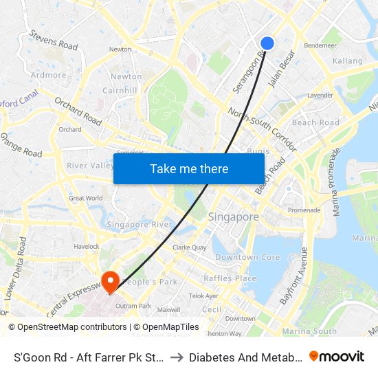 S'Goon Rd - Aft Farrer Pk Stn Exit G (07211) to Diabetes And Metabolism Centre map