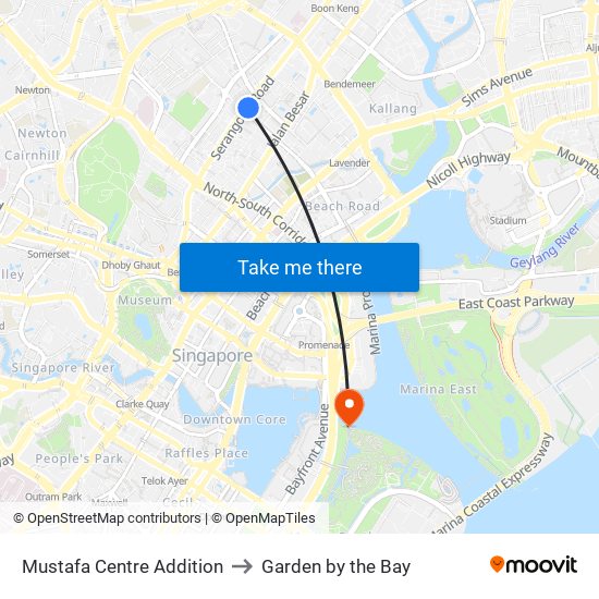 Mustafa Centre Addition to Garden by the Bay map