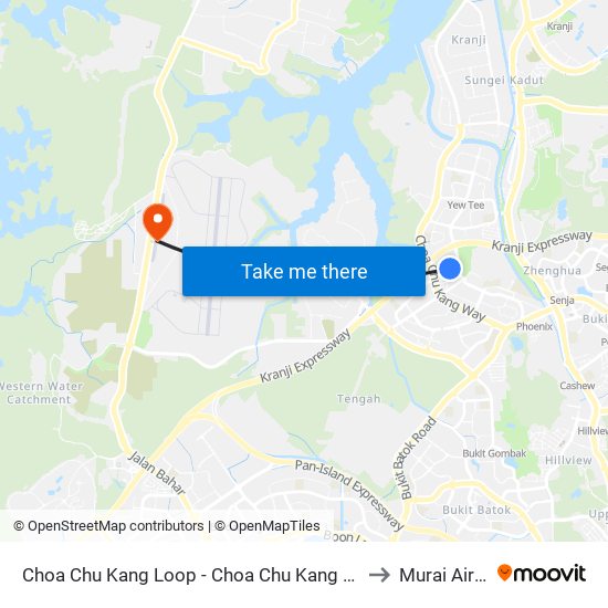 Choa Chu Kang Loop - Choa Chu Kang Int (44009) to Murai Airfield map