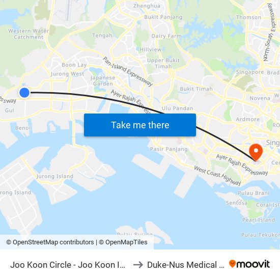 Joo Koon Circle - Joo Koon Int (24009) to Duke-Nus Medical School map