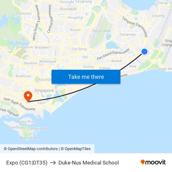 Expo (CG1|DT35) to Duke-Nus Medical School map