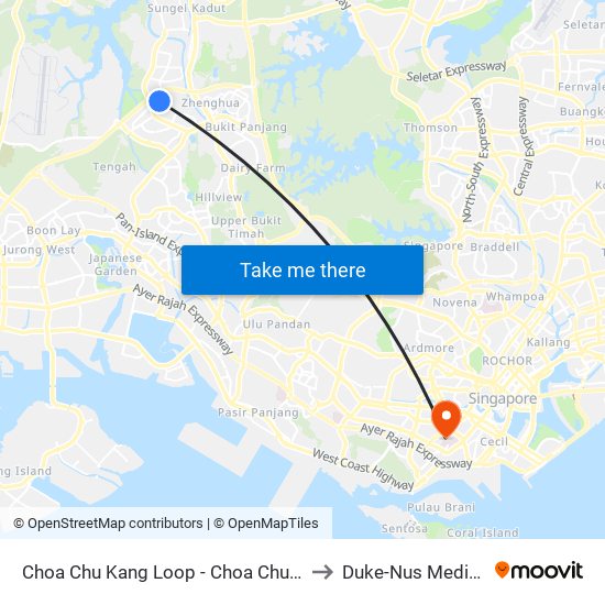 Choa Chu Kang Loop - Choa Chu Kang Int (44009) to Duke-Nus Medical School map