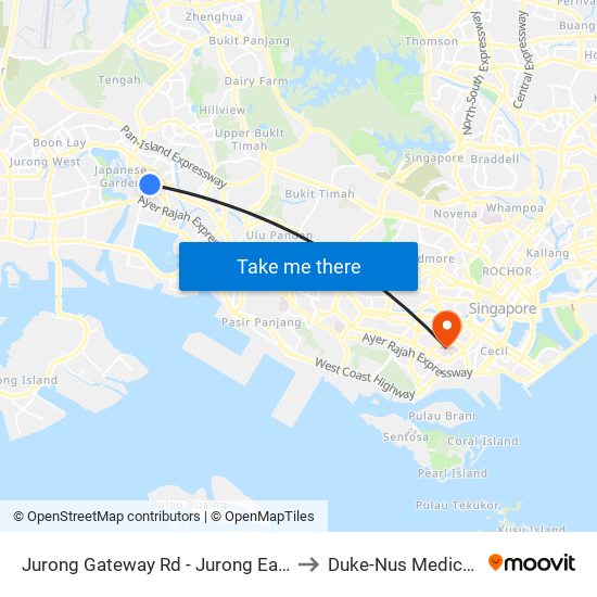 Jurong Gateway Rd - Jurong East Int (28009) to Duke-Nus Medical School map