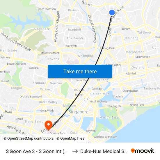 S'Goon Ave 2 - S'Goon Int (66009) to Duke-Nus Medical School map