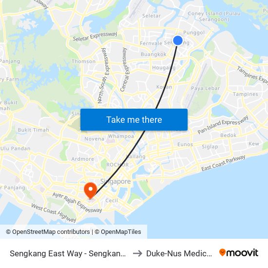 Sengkang East Way - Sengkang Stn (67409) to Duke-Nus Medical School map