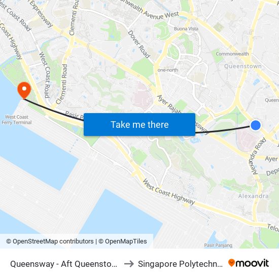 Queensway - Aft Queenstown Npc Hq (11021) to Singapore Polytechnic (Poly Marina) map