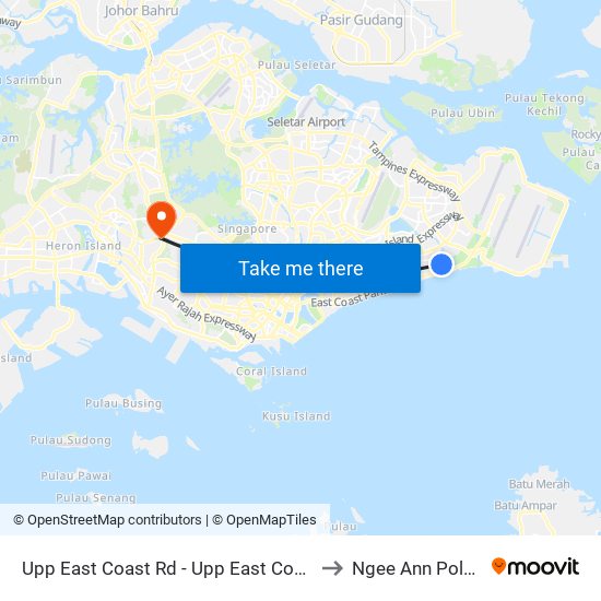 Upp East Coast Rd - Upp East Coast Ter (94009) to Ngee Ann Polytechnic map