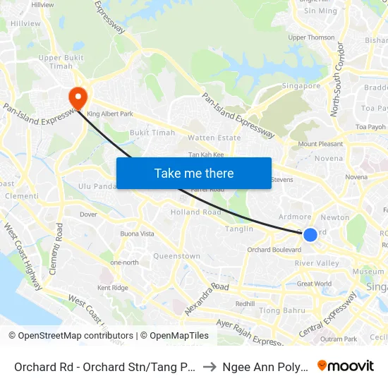 Orchard Rd - Orchard Stn/Tang Plaza (09047) to Ngee Ann Polytechnic map