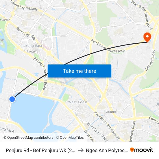 Penjuru Rd - Bef Penjuru Wk (29039) to Ngee Ann Polytechnic map