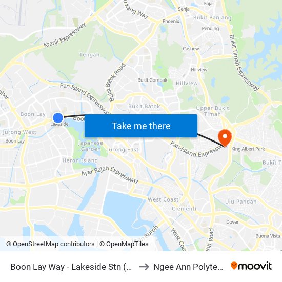 Boon Lay Way - Lakeside Stn (28091) to Ngee Ann Polytechnic map