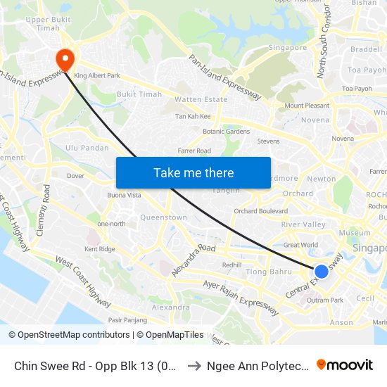 Chin Swee Rd - Opp Blk 13 (06031) to Ngee Ann Polytechnic map