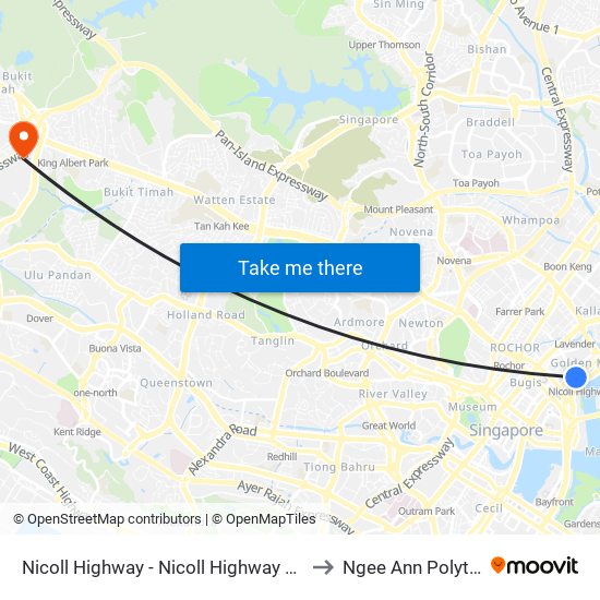 Nicoll Highway - Nicoll Highway Stn (80169) to Ngee Ann Polytechnic map